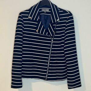 Bagatelle Striped Moto Jacket – Size XL